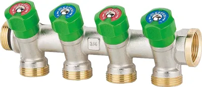Produktbild von EFFEBI Trinkwasserverteiler mit DVGW-Zulassung - 4-fach Verteiler