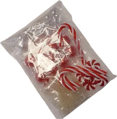 Produktbild von Hbx natürliche lebendige Wasserperlen Bonbon 120gr rot weiß