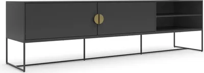 Produktbild von Lowboard >Asia< in Anthrazit - 180x50x40cm (BxHxT)