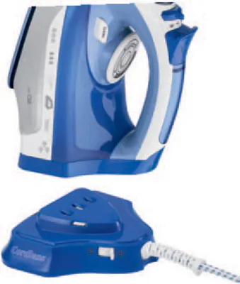 Obrázek produktu pro Clatronic DB 3706, Suché i parní žehlení, Keramická žehlicí plocha, Modrá, Bílá, 0,35 l, Vestavěný, 2400 W