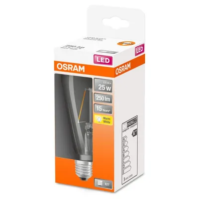 Obrázek produktu pro Osram LED žárovka Edison ST64 2W = 25W E27 čirá teplá bílá 2700K