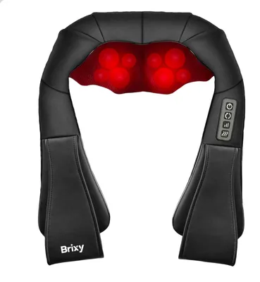 Produktbild von Shiatsu Massagekussen - Elektrisch - Nek, Schouder en Rug - Infrarood Warmtefunctie - 8 Massagekoppe