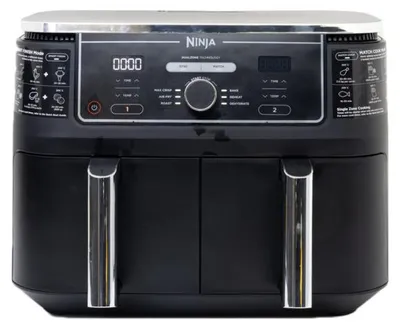 Obrázok produktu pre Ninja AF400EU, Teplovzdušná fritéza, 9,5 L, Dvojitý, Čierna, Otočné, Dotyk, Samostatný