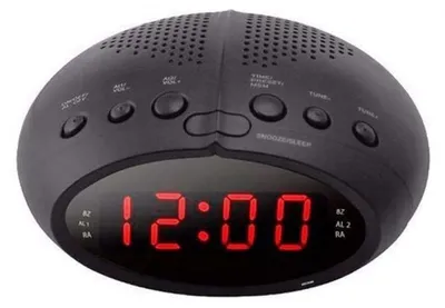 Productafbeelding van Digitale radio-wekker met LED-scherm, FM-radiowekker met sluimerfunctie