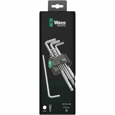 Immagine prodotto di Wera 05073391001 Set di chiavi esagonali a L metriche 9 pz