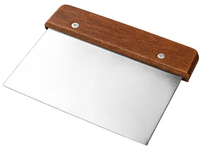 Deegsnijder 20 cm – RVS deegschraper met houten handvat