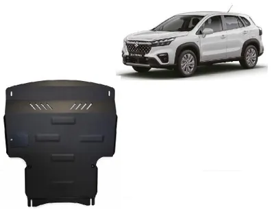 Immagine prodotto di Protezione sottoscocca in acciaio per motore e trasmissione, compatibile con Suzuki S-Cross dal 2021 al 2023