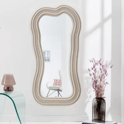 Produktbild von Extravaganter Design Spiegel 100x52cm DIVINA greige