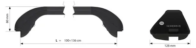 Obrázok produktu pre NORDRIVE N15016 Snap Steel strešné lišty a nosiče z hliníka