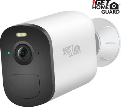 Immagine prodotto di iGET HOMEGUARD HGWBC356 - Telecamera WiFi IP 2K (3 MPx) a batteria, visione notturna, audio bidirezionale, IP66