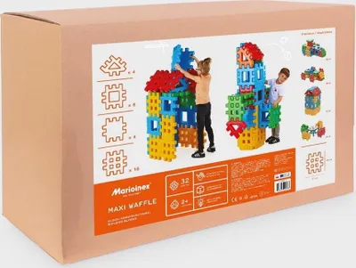 Obrázok produktu pre Stavebné bloky Maxi Waffle 32el