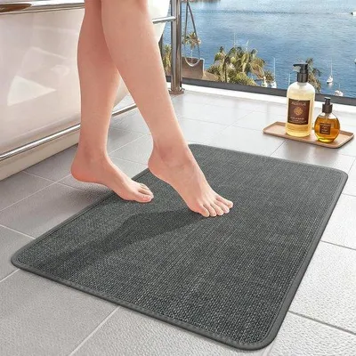 Productafbeelding van Badmat Antislip Sneldrogend Douchematt Absorberend Badmat Wasbaar voor Badka