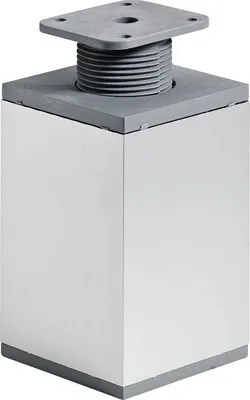 Produktbild von Möbelfuss Aluminium-Optik 60x60x100-115 mm