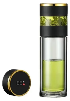Obrázek produktu pro Čajová termoska černé sklo 250