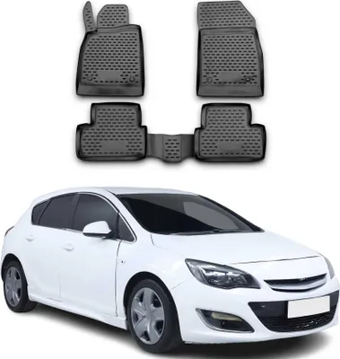 Produktbild von 2009-2018 Opel Astra J Fußmatten TPE Schwarz 4 tlg