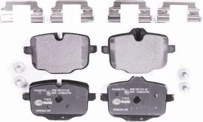 Produktbild von HELLA Bremsbeläge Satz Hinten Bremsklötze für BMW 5 Touring (F11) 8DB 355 014-361