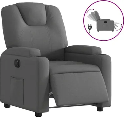 Produktbild von vidaXL Relaxsessel Elektrisch Dunkelgrau Stoff