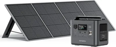 Immagine prodotto di AFERIY P010 800 W 512 Wh Power Station con pannello solare da 200 W, LiFePO4, per campeggio e viaggi