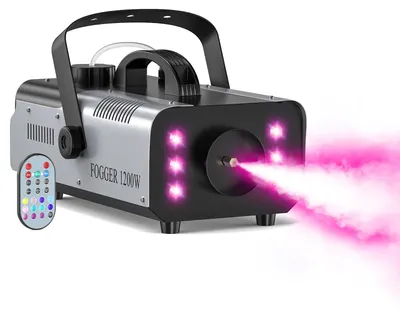 Produktbild von Nebelmaschine - DMX-Bühneneffekt - 1200 W - 6 RGB-LED-Lichteffekte - 90–240 V - EU-Stecker