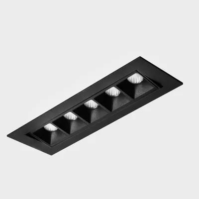 Immagine prodotto di KOHL LIGHTING NSES TILT Faretto da incasso con cornice 167x58 mm nero 10 W 45° CRI 90 3000K non dimmerabile