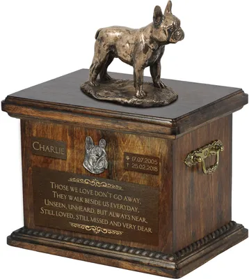 Produktbild von Französische Bulldogge - Eine Urne für die Asche eines Hundes, eine Urne mit einer Statue, eine personalisierte Hundeurne von der Marke Art-Dog.