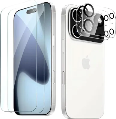 Produktbild von 4in1 Set für iPhone 17 2x Display Schutzglas + 2x Kameraschutz 9H Panzerfolie