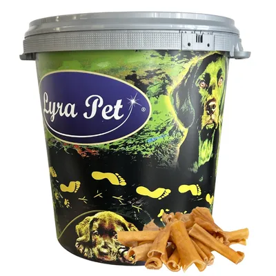 Produktbild von 5 kg Lyra Pet® Rinderkopfhaut Abschnitte 1 - 7 cm in 30 L Tonne