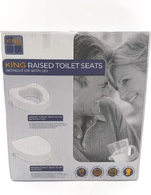 Produktbild von Identités Toilettensitzerhöhung mit Deckel 10cm Sitzhöhe WC Sitz Erhöhung Schließmechanismus