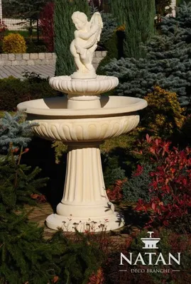 Produktbild von Springbrunnen Froschbrunnen Brunnen Gartenbrunnen Fontaine 154cm Steinbrunnen