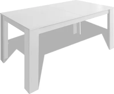 Produktbild von vidaXL Esstisch 140x80x75 cm weiß