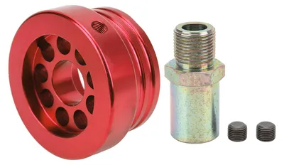 Image de Adaptateur professionnel pour plaque de filtre à huile de type « sandwich » – Accessoire automobile pour GT86 2017 et modèles ultérieurs (rouge)