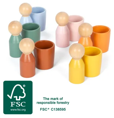 Image de Montessori Sortierbecher mit Figuren 617562 4020972128133