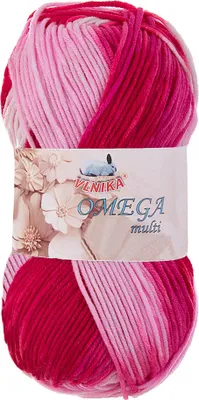 100g Strickgarn Omega multi Häkelgarn Acrylwolle Klassikgarn Wolle