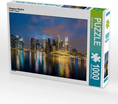 Produktbild von CALVENDO Puzzle Singapur Skyline 1000 Teile Lege-Größe 64 x 48 cm Foto-Puzzle Bild von Peter Schickert