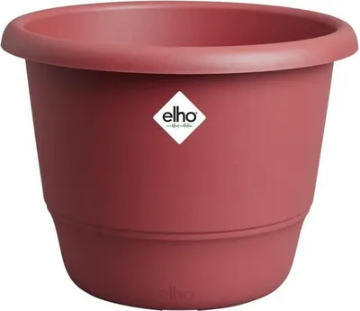 Produktbild von ELHO Amiga Blumentopf Rund, 47 cm, Rot, 35 cm hoch, Außenbereich, 100% recycelt