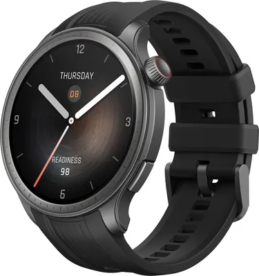 Produktbild von Amazfit Balance - Aluminiumlegierung - intelligente Uhr mit Riemen - dehnbares Silikon-Gummi - Handgelenkgröße: 140-215 mm - Anzeige 3.8 cm (1.5")