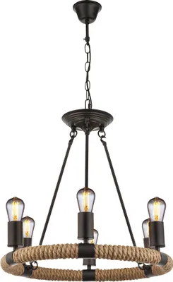 Produktbild von LED Hanfseil Kronleuchter, Durchmesser 50 cm,  ULLEU
