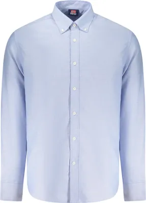 Produktbild von Langarmhemd Herren Blau – Stilvoll mit Button-Down und 2-Knopf-Manschetten