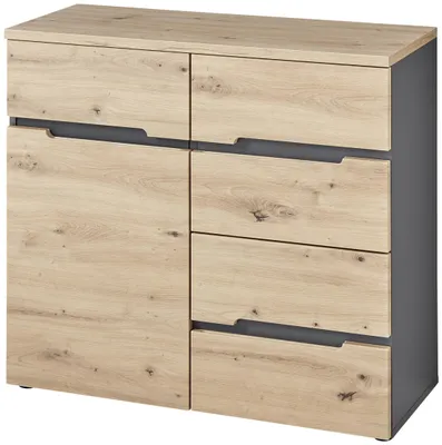 Produktbild von Kommode MEMPHIS GH25 1-türig Artisan Eiche Graphit Nachbildung