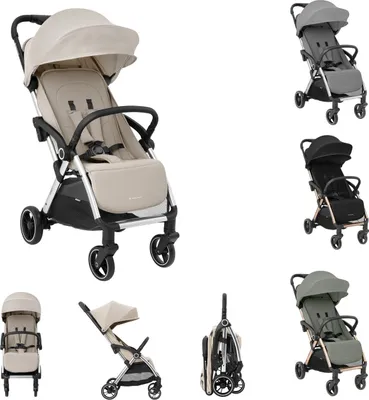 Obrázok produktu pre Kočík Kikkaboo, buggy Eden do 22 kg závesný kryt proti dažďu skladací béžový