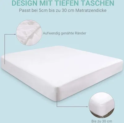 Wasserdichter Matratzenschoner 90 x 200 cm - Anti-Milben und -Bakterien