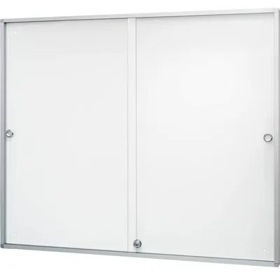 Produktbild von Magnetoplan Schaukasten de luxe mit Schiebetüren für den Innenbereich, 1108 x 938 x 30 mm, 5 x 3 A4