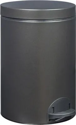 Image de Poubelle à pedale 14l noir basalte - Rossignol - 90267 - elora
