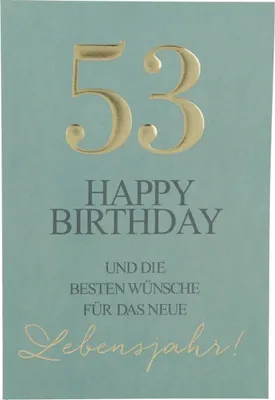 Produktbild von Depesche Zahlenkarten - Das beste Alter Sortierung : 53 Happy Birthday und die besten ... Zahlenkarte Sortierung: 53 Happy Birthday und die besten ...