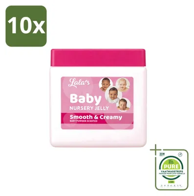 Produktbild von 10 x Lala's Baby Vaseline, feuchtigkeitsspendend - 368g - Großpackung - 10 Stück