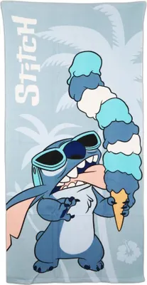 Produktbild von Disney Lilo und Stitch Mikrofaser Strandtuch Badetuch XL 70x140 cm
