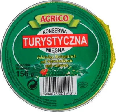 Produktbild von Agrico Poln. Fleischkonserve/Brotaufstrich "Konserwa turystyczna" 156g