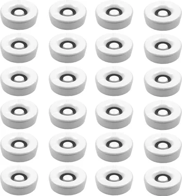 Immagine prodotto di 24 posacenere a vento Posacenere con coperchio rimovibile in melamina bianca ø 11,5 cm