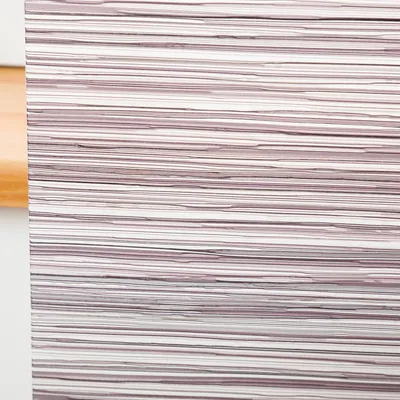 Produktbild von Schiebegardinen Meterware Streifen aubergine 60cm weiß