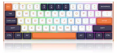 Produktbild von REDRAGON K683WBO-RGB-M, Kabelgebunden, USB, Mechanischer Switch, Weiß, Schwarz